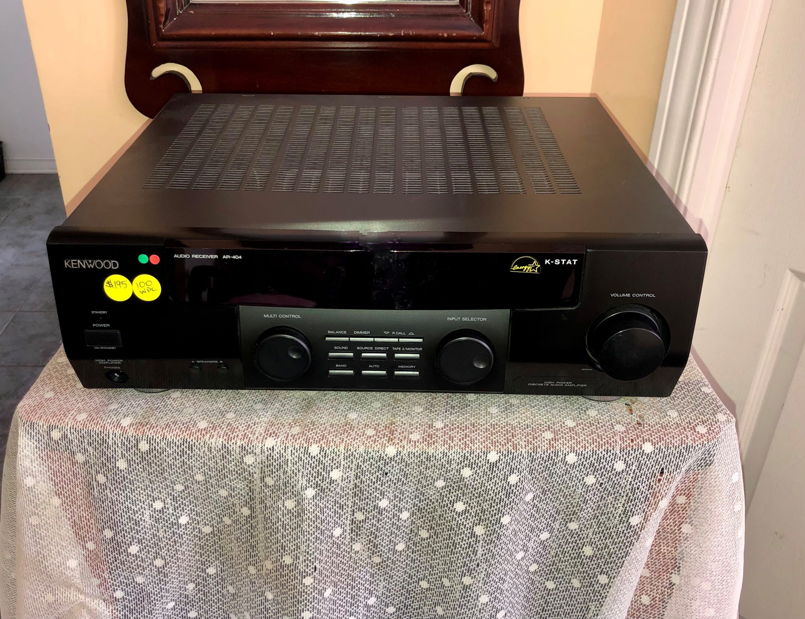 Kenwood-100-WPC-Stereo-Receiver-w-Phono-Sub-AR-404-1-p3 Kenwood 100 WPC Stereo Receiver w/ Phono & Sub AR-404 - Image 1