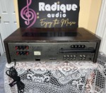 Luxman R-3030 receiver — rear panel with speaker terminals, antenna and inputs