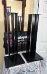 MDF Tri-Pillar Speaker Stands 29.5", Solidly Built