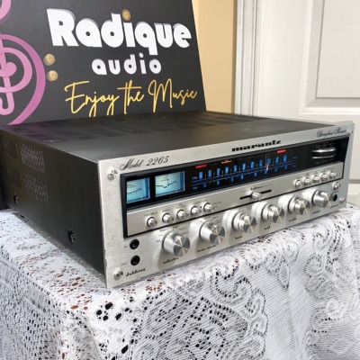 Marantz 2265 vintage stereo receiver — angled front, tuning and volume controls