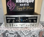 Marantz 3800 audiophile stereo preamplifier, made in USA — front view of the silver faceplate and full control array