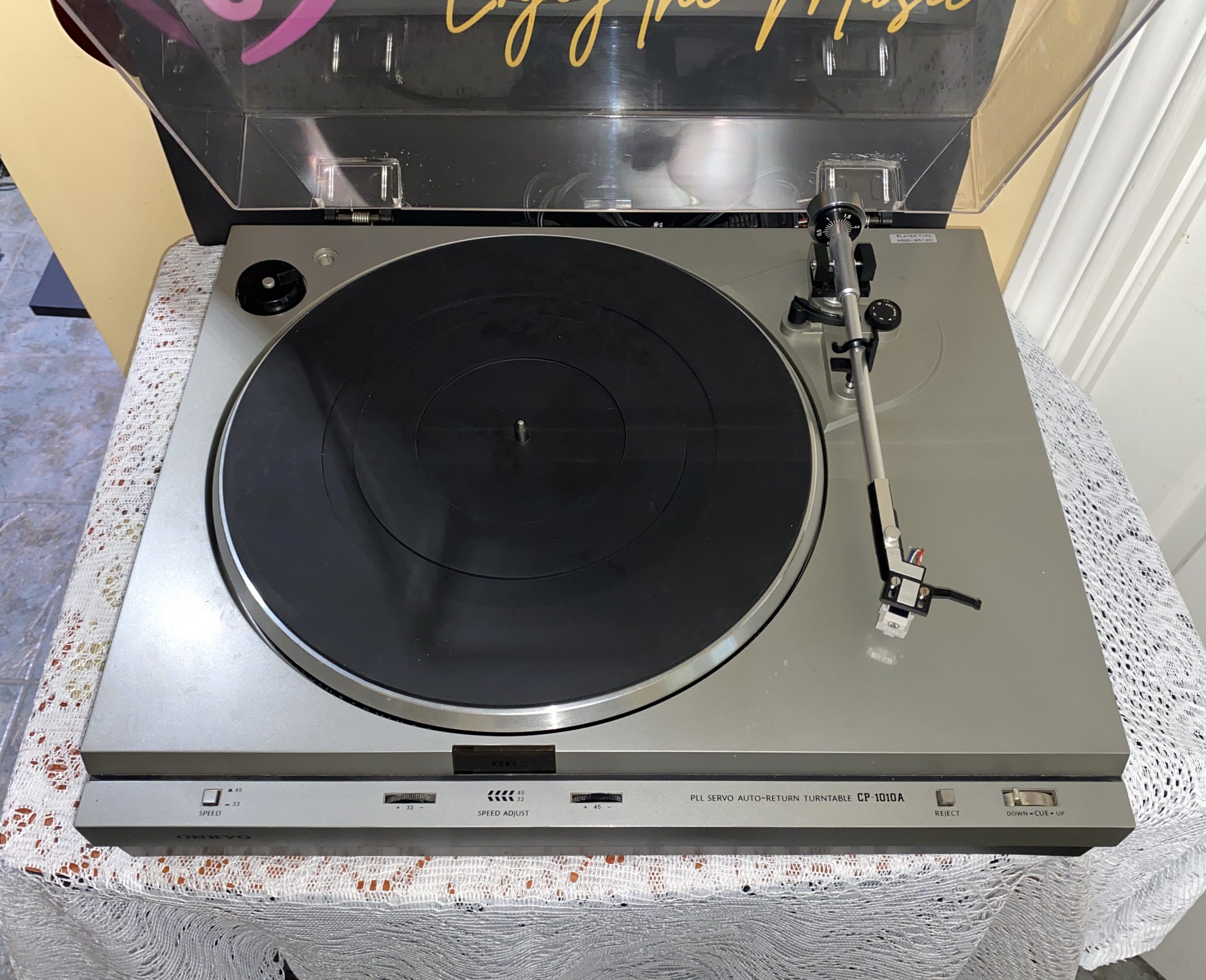 Onkyo-CP-1010A-april-2026-1-p3 Onkyo CP-1010A Auto-Return Turntable – Serviced - Image 1