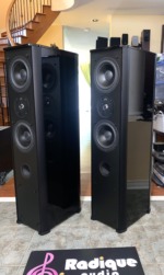 High End PSB Tower Speakers in High Gloss Black Stratus Silver - view 2