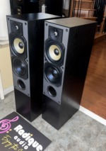 Paradigm Studio 60 v1 Reference towers, pair — angled view showing the tweeter, midrange and dual woofers