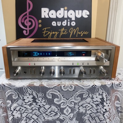 Pioneer SX-3600 stereo receiver in custom Ottawa cherry cabinet — Radique Audio