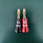 Gold Plated Banana Plugs by Radique Audio – Dual Set Screws - Image 8
