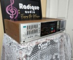Sansui Z-9000X receiver — angled front view of the silver faceplate, EQ section and control array