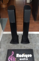 Tannoy HTS200 Slim Tower Speakers — Black Ash Pair - Image 3