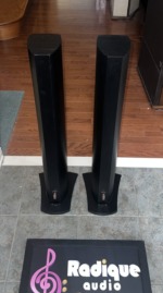 Tannoy HTS200 Slim Tower Speakers — Black Ash Pair - Image 4