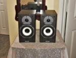 Attractive Tannoy Bookshelf Speakers in Dark Oak Mercury mx1