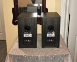 Attractive Tannoy Bookshelf Speakers in Dark Oak Mercury mx1 - Image 2