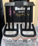29.5" Bent Tubular Speaker Stands – A-Frame Base, Pair