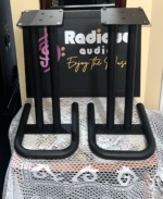 29.5" Bent Tubular Speaker Stands – A-Frame Base, Pair