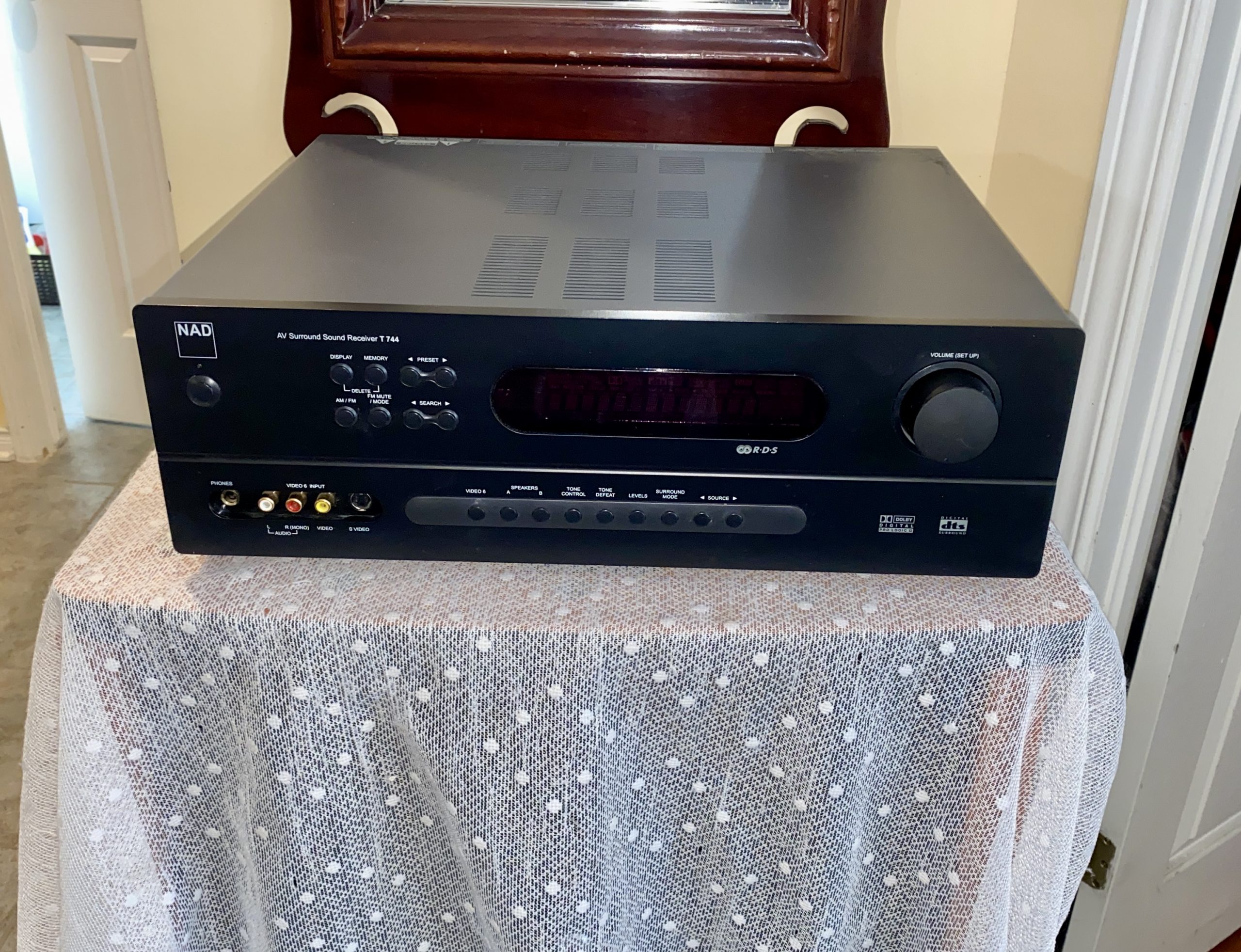 nadt744-1-p3 High Quality NAD 250 Watt 5.1 Receiver w/ Remote AVR T744 - Image 1