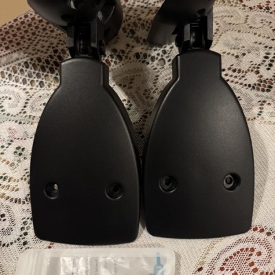 PSB PWB-1 wall-mount brackets for Imagine Mini speakers, pair, shown upright with mounting hardware