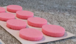 Radique Audio High Density Felt Pads seen from the side, showing the full 5 mm thickness of the felt