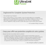 Ultralink Power engineered for complete system protection, with a Canadian utility company statement on why surge protection matters