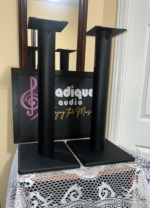 23.5" Metal Speaker Stands — Concealed Cable Routing, Pair