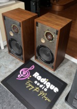 Rectilinear XI Speakers — Lattice Grilles, Walnut, Recapped, USA - Image 2