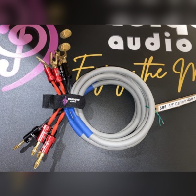 Pair of 6' Canare 4S8 13 AWG Speaker Cables (B/S)