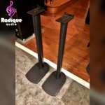 Athena 31.5" All-Metal Speaker Stands, Heavy Bases, Pair