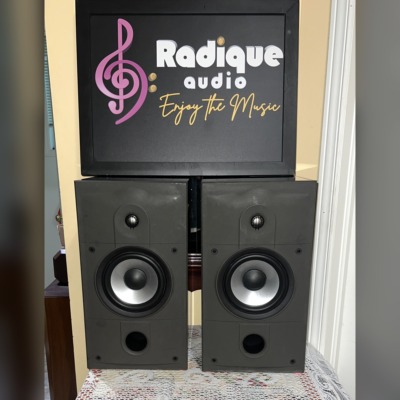 Energy Connoisseur C-2 bookshelf speakers in high gloss black with grilles off, showing the tweeter, silver-cone woofer and front bass port