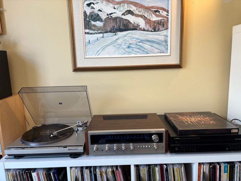Jeff S.’s Pioneer receiver, Technics turntable and Yamaha CD changer in Ottawa, Ontario