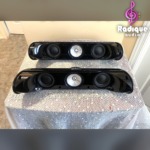 Gorgeous Uni-Q KEF Satellites in High Gloss Aluminum (2 Prs) KIT200S