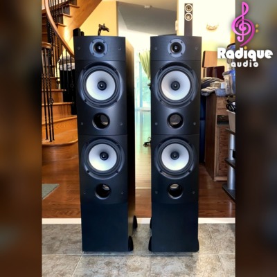 PSB Image 5T tower speakers — front view with grilles off