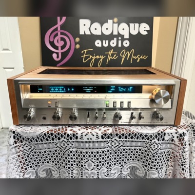 Pioneer SX-3700 vintage stereo receiver with custom Ottawa Valley cherry cabinet — Radique Audio