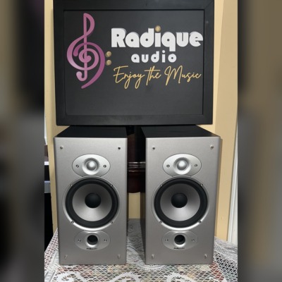 Polk Audio RTi6 speakers with grilles off — silver baffle, 6.5-inch woofer and silk dome tweeter