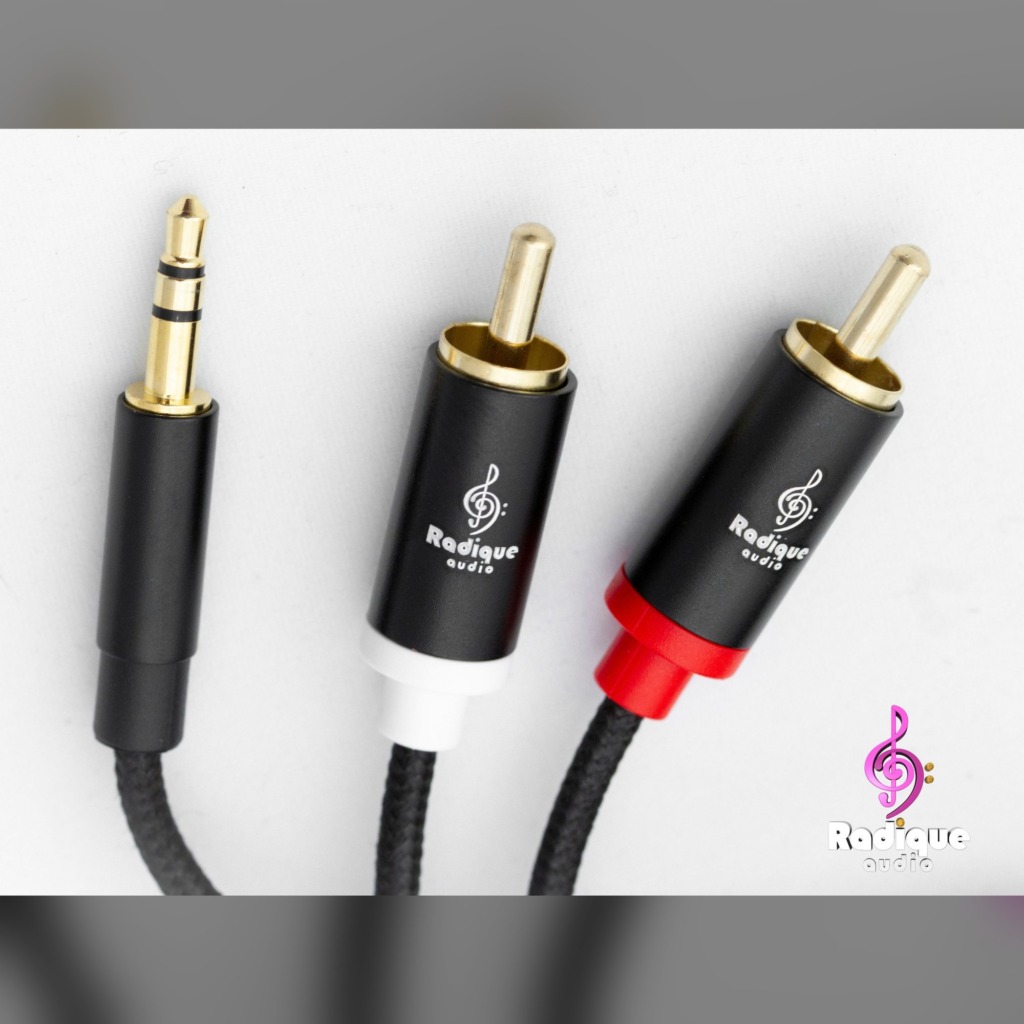 Black Series 3.5mm - Dual RCA - 6'