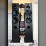 Sony SS-CS3 floor standing tower speakers as a pair, grilles removed