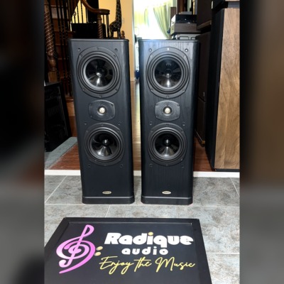Tannoy Profile 633 (D30) towers — front view with grilles off