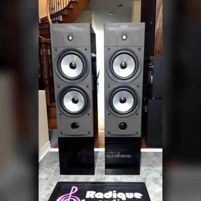Energy Connoisseur C-8 Tower Speakers, High Gloss Black, Canada