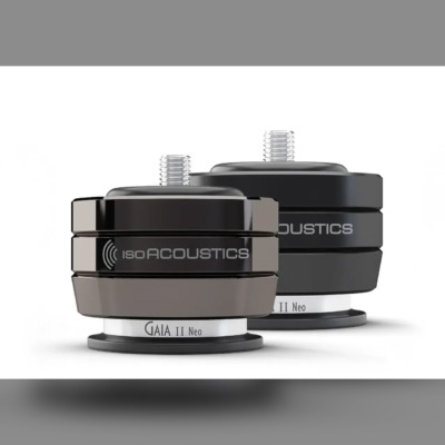 IsoAcoustics GAIA II Neo speaker isolators for floor-standing speakers and subwoofers up to 121 lbs per set.