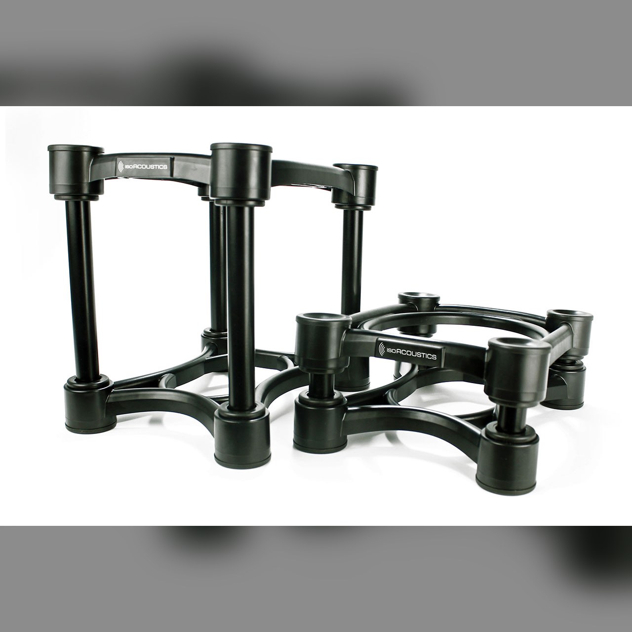 iso-stands-iso-200-product-preview-Thumb IsoAcoustics ISO-200 isolation stands pair for large speakers and studio monitors.