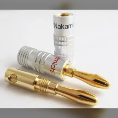 High Quality 100% Brand new! Nakamichi Speaker banana plug connector 24k Gold.