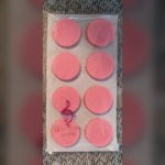 Radique Audio High Density Felt Pads in signature Magenta, a full pack of 8 self-adhesive pads